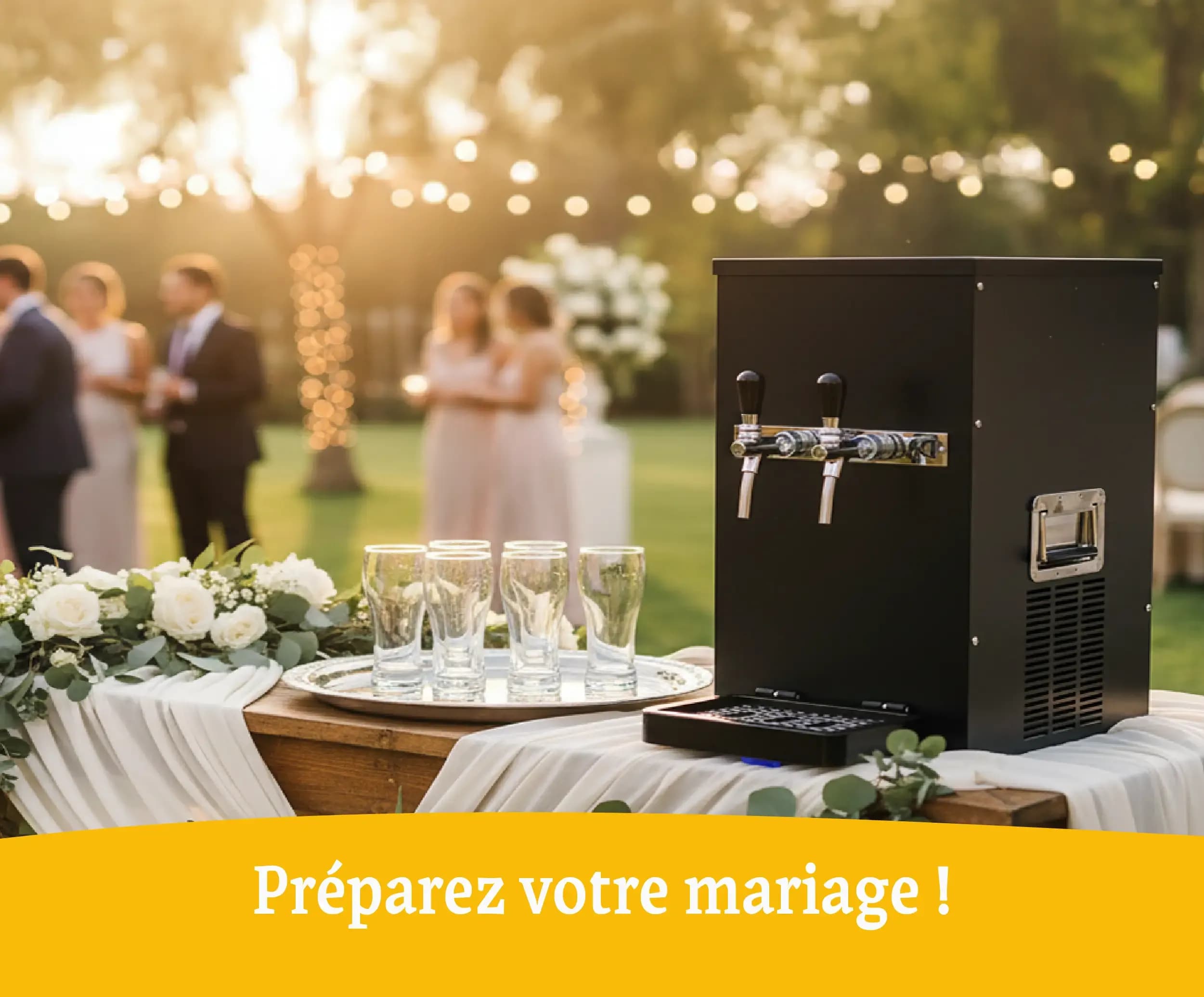 Location de tireuses à bière pour mariage