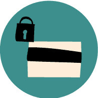 Pictogramme paiement sécurisé