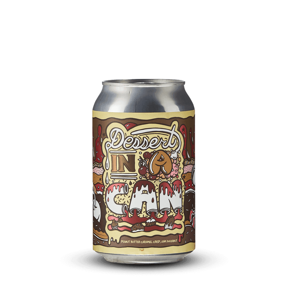 Dessert in a Can Peanut Butter Caramel Crisp Jam Doughnut 33cl