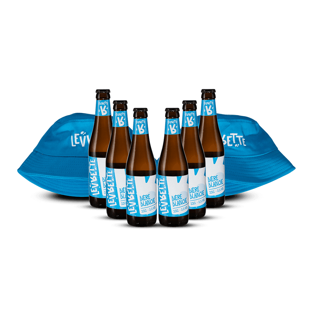 Pack 6 Bières Levrette Blanche + 2 Bobs Bleus