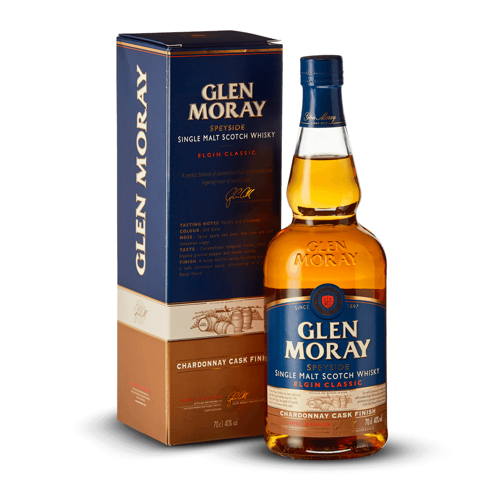 Glen Moray Chardonnay Cask Finish 40% + Etui