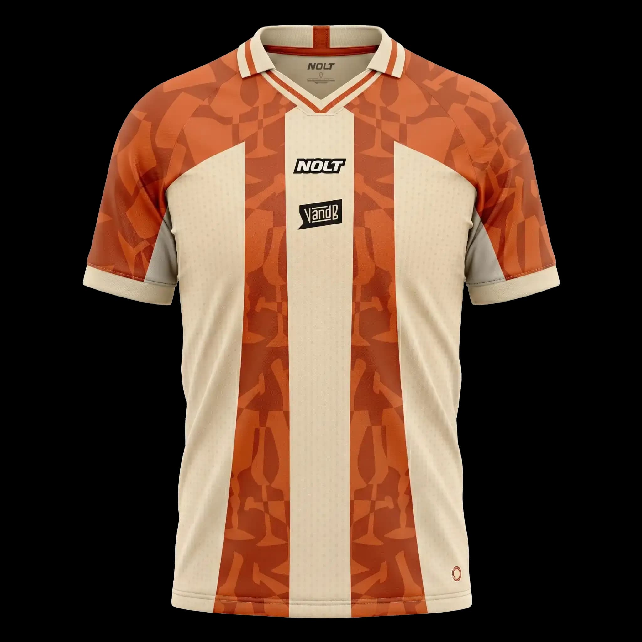 Maillot de foot Unisexe Orange Nolt V and B - Taille XS