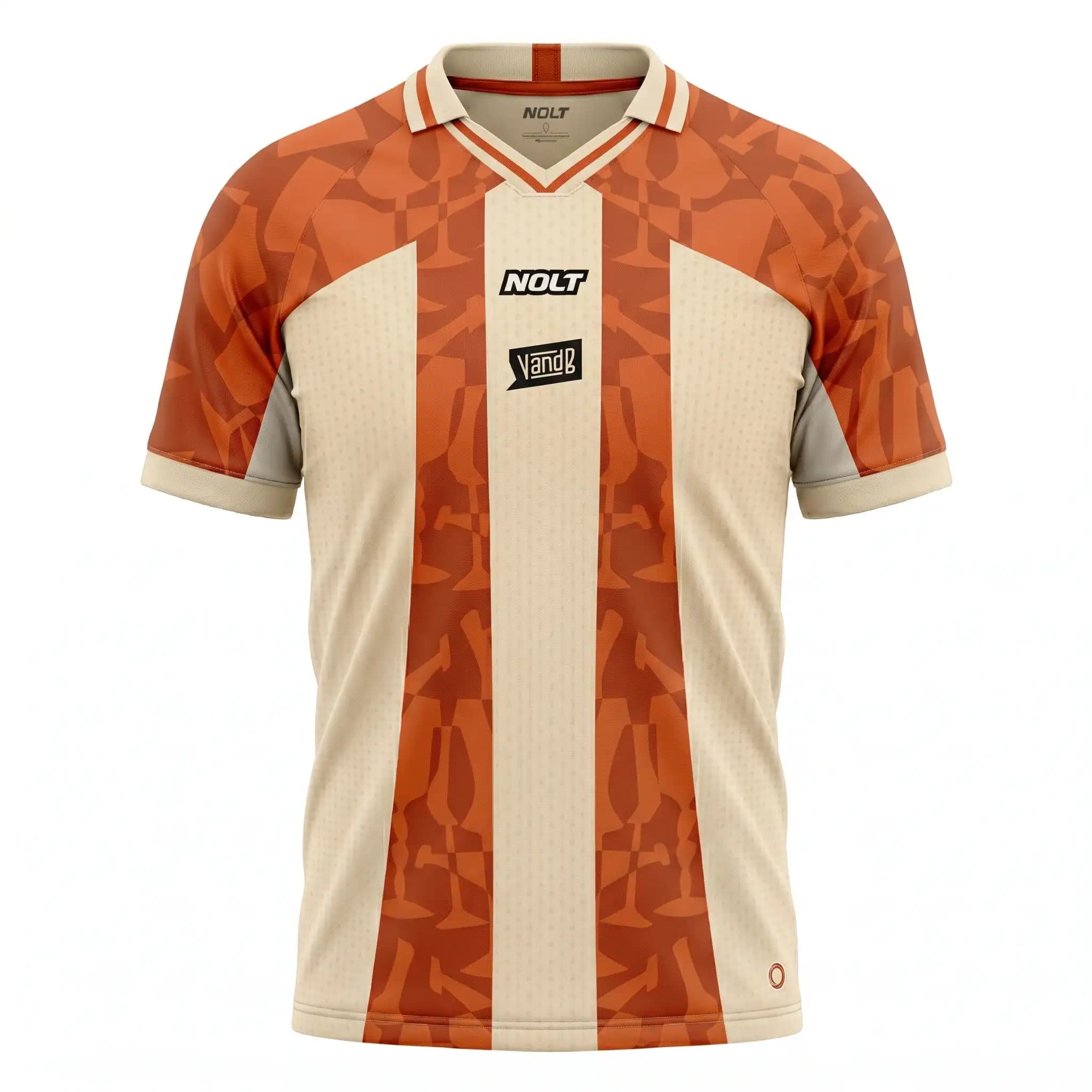 Maillot de foot Unisexe Orange Nolt V and B - Taille XXXL