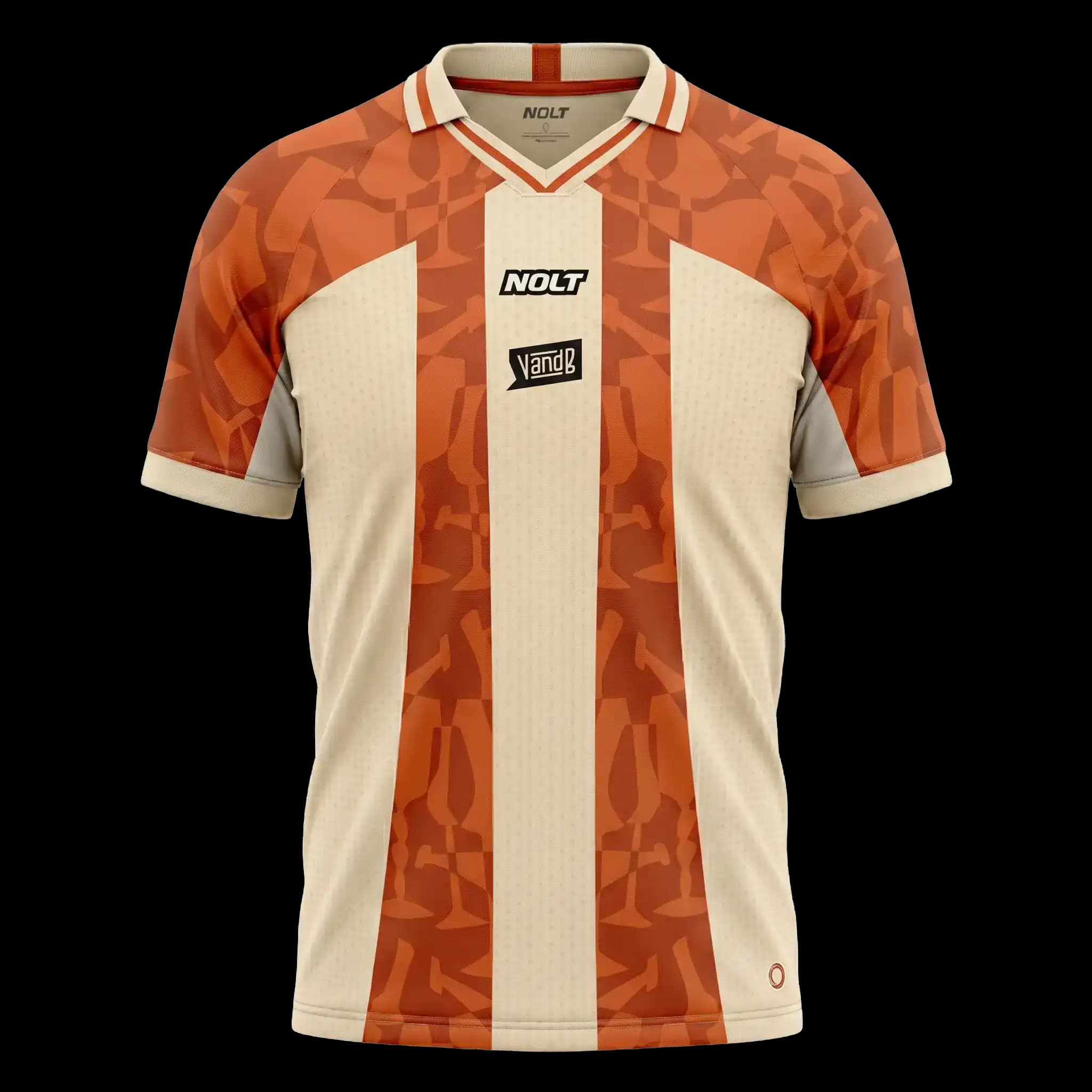 Maillot de foot Unisexe Orange Nolt V and B - Taille XXXL