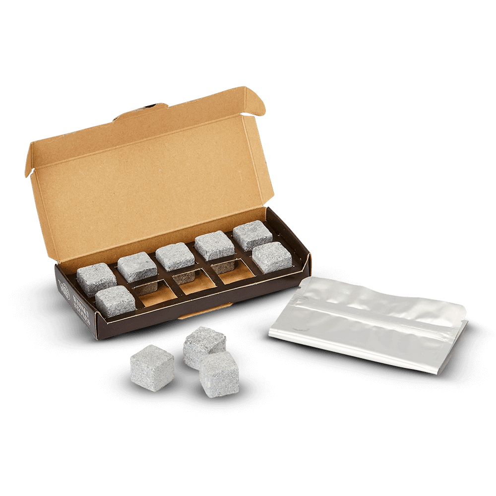 Pierres Ollaires pour dégustation de spiritueux (boîte de 10)