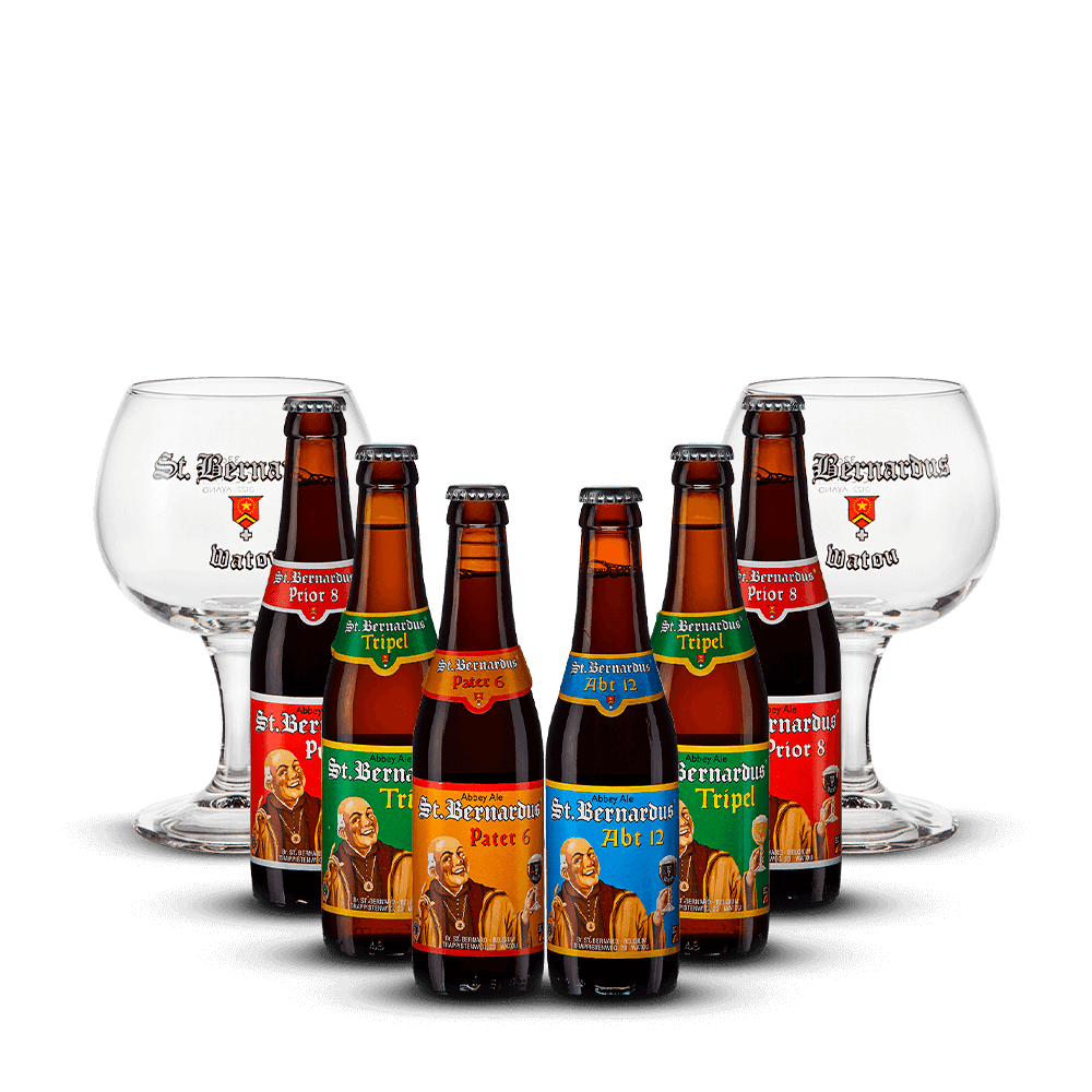 Pack St Bernardus 6 Bières + 2 Verres