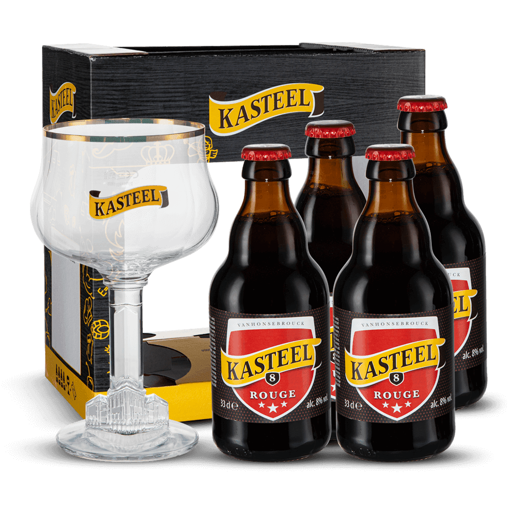 Coffret Kasteel Rouge + 1 verre