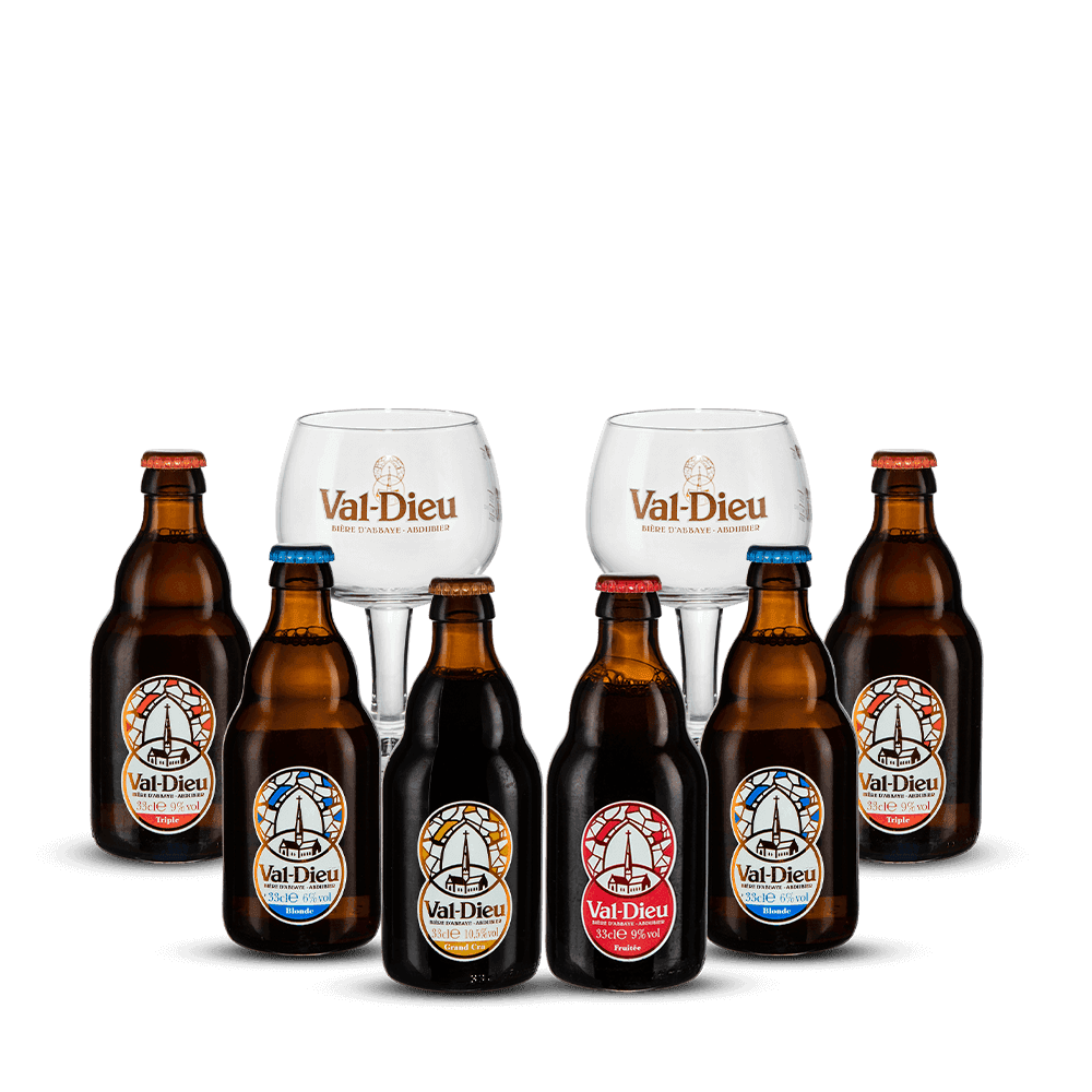 Pack Val Dieu 6 Bières + 2 Verres