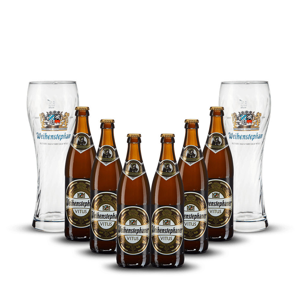 Pack 6 Bières Vitus + 2 Verres