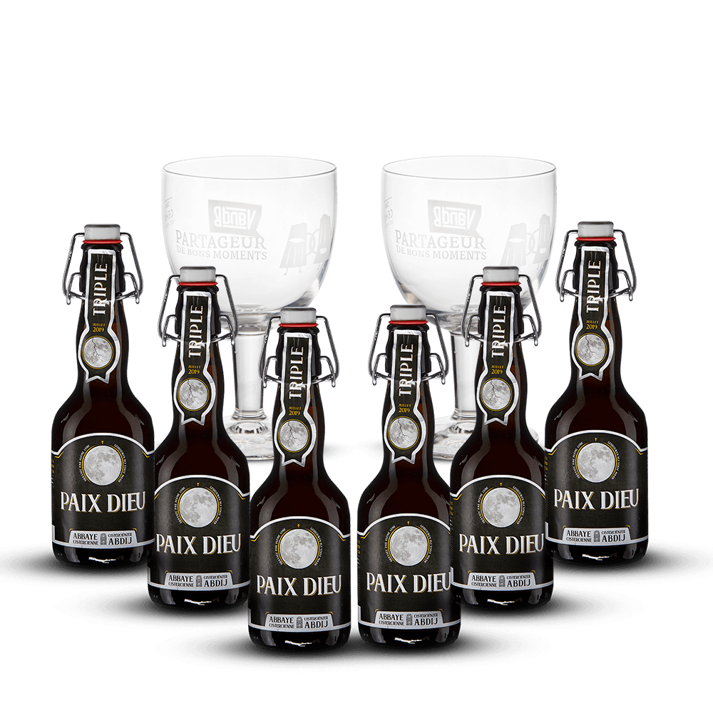 Pack 6 Bières Paix Dieu + 2 Verres