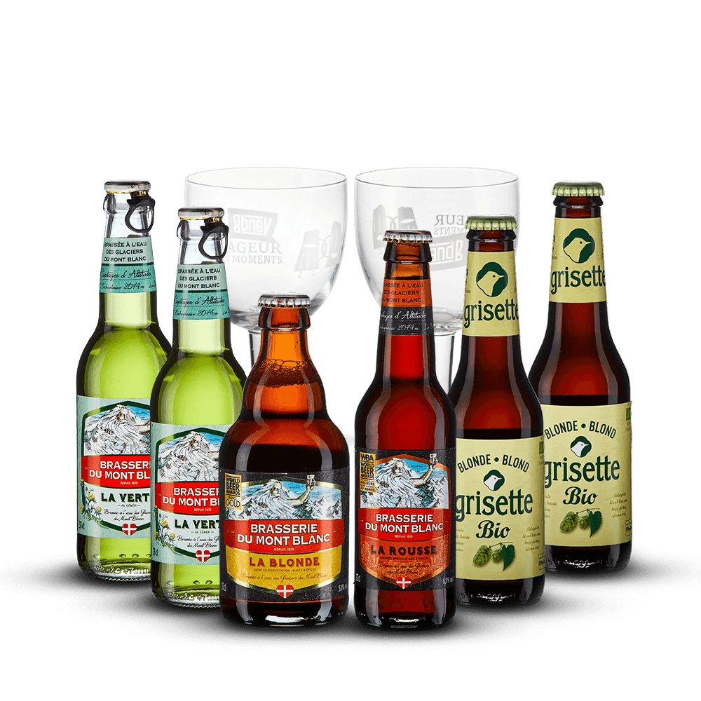 Pack 6 Bières Sans Gluten + 2 Verres