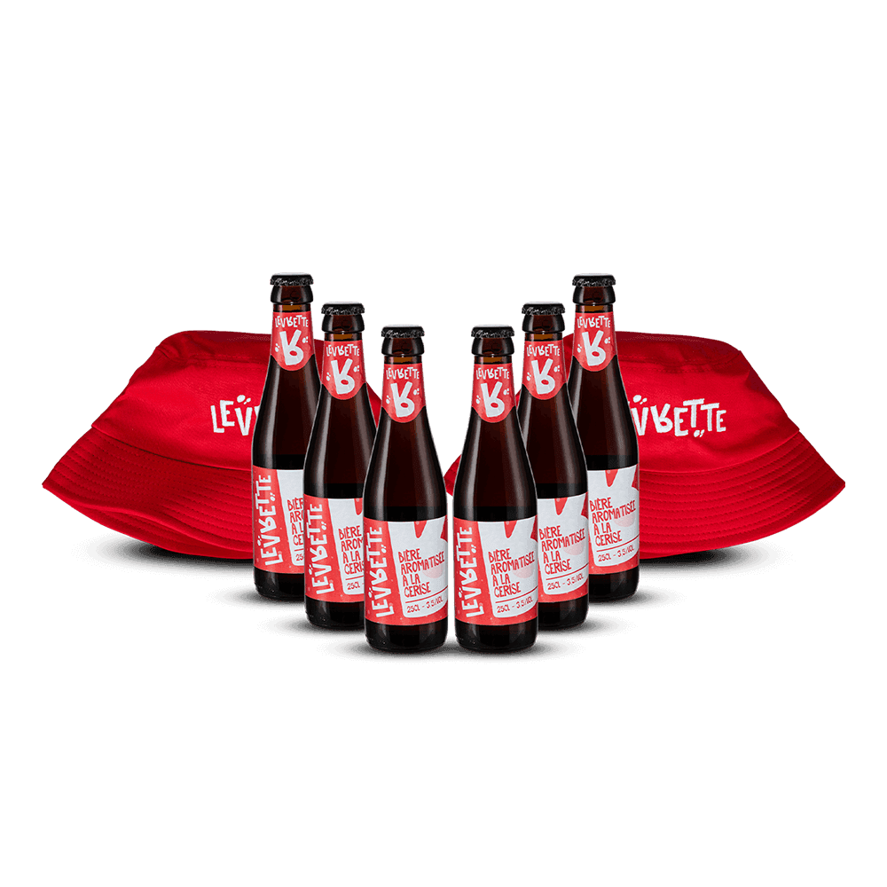 Pack 6 Bières Levrette Cerise + 2 Bobs Rouges