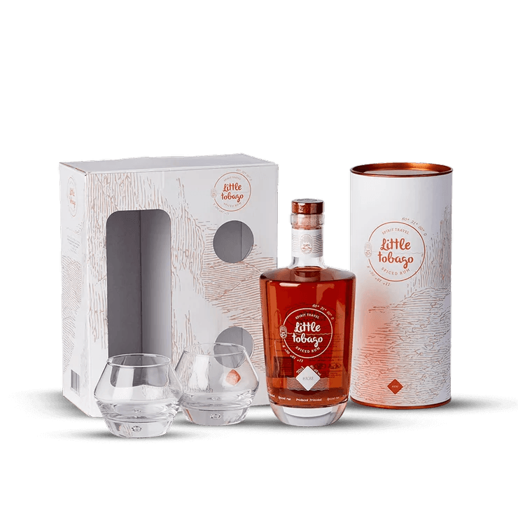 Coffret Little Tobago + 2 Verres 40%