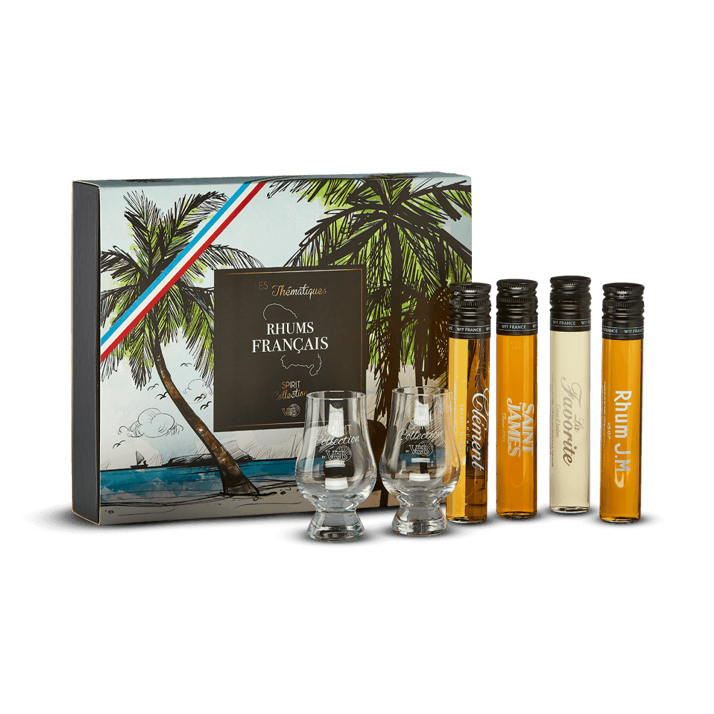 Photo 1 — Coffret 4 WIT Rhum Français + 2 verres