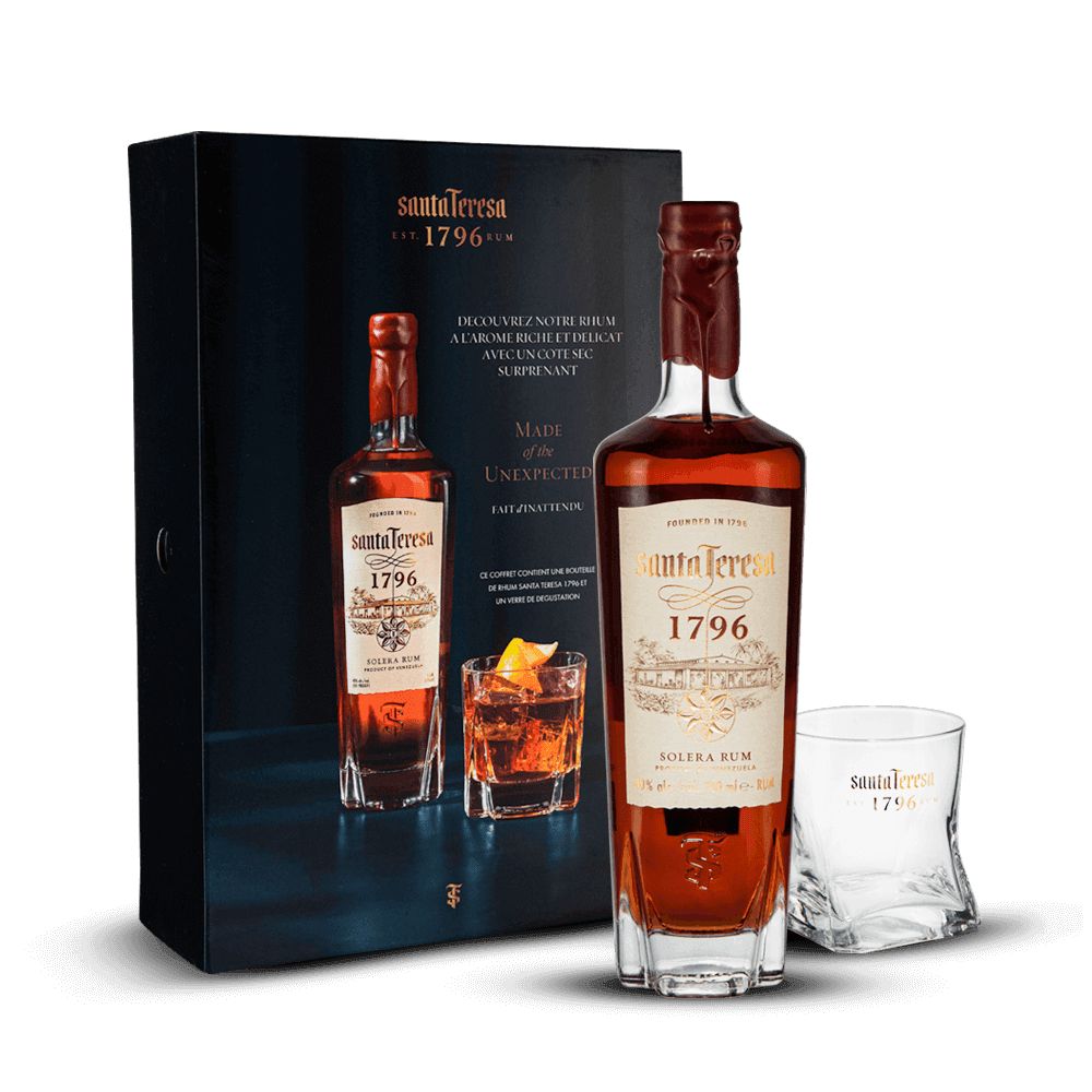 Coffret Santa Teresa 1796 40% + 1 Verre