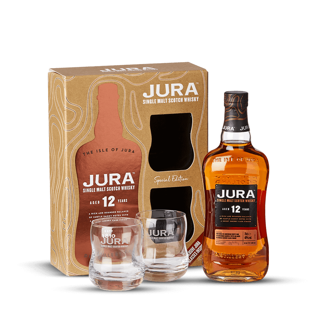 Coffret Jura 12 ans + 2 verres