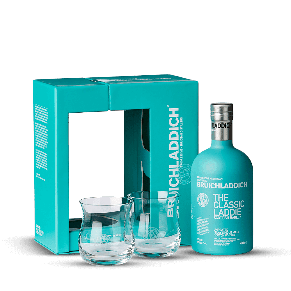 Coffret Bruichladdich The Classic Laddie + 2 verres