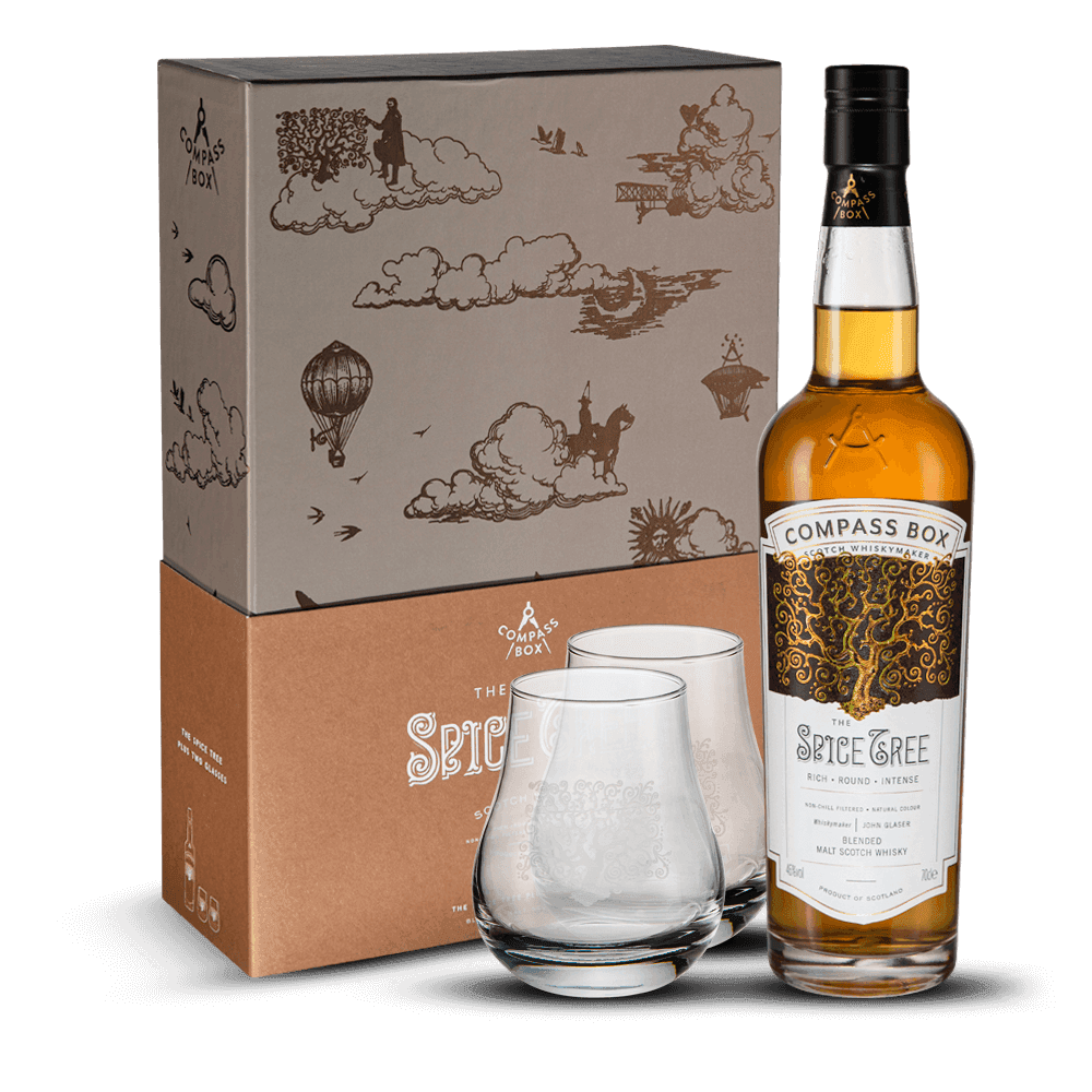 Coffret Compass Box Spice Tree 46% + 2 Verres