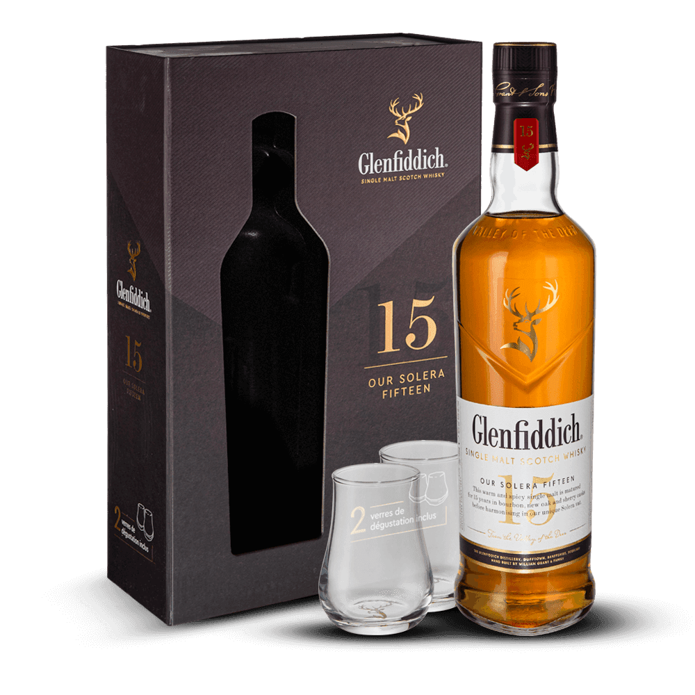 Photo 1 — Coffret Glenfiddich 15 Ans 40% + 2 Verres