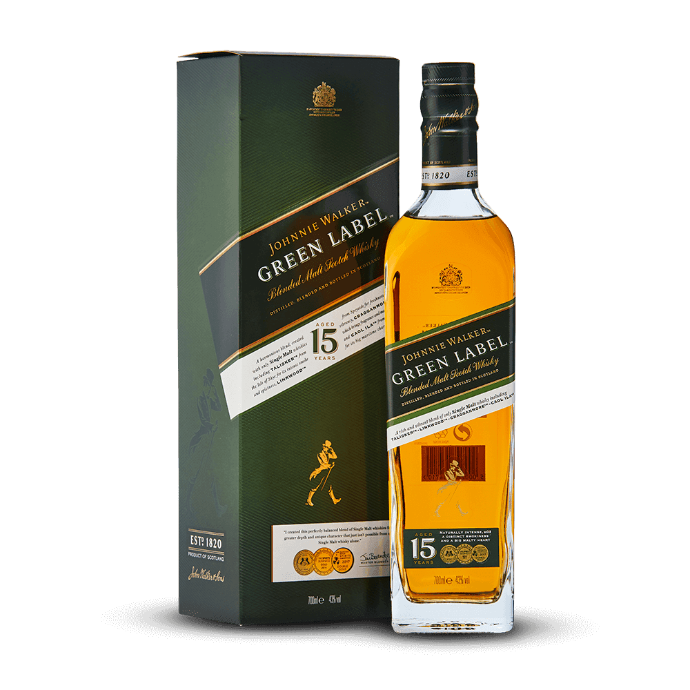 Johnnie Walker Green Label 15 ans 43%