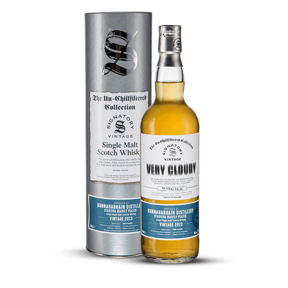 Signatory Vintage Bunnahabhain Staoisha 8 ans Very Cloudy 40%
