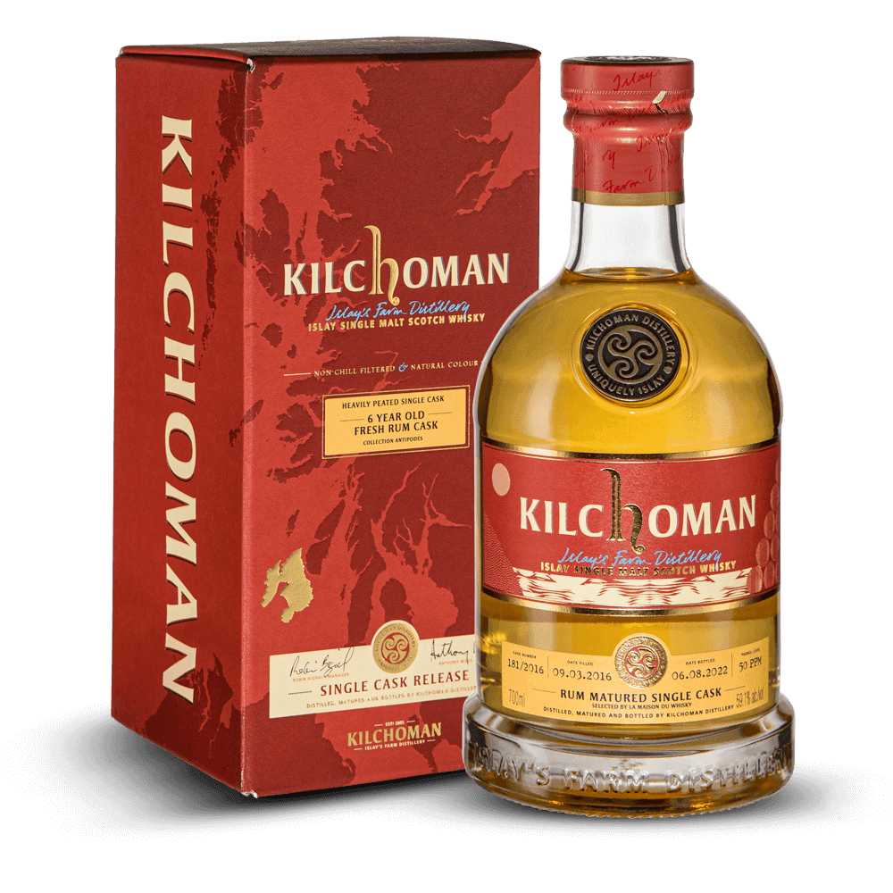 Kilchoman 6 ans 2016 Rum Barrel Single Cask Antipodes 59,1%