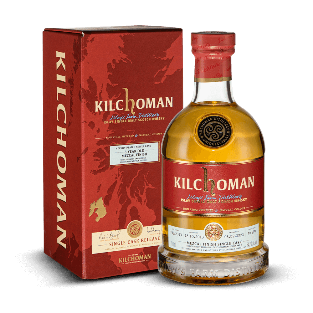 Kilchoman 8 ans 2013 Mezcal Finish Single Cask V and B 2022 54,20%