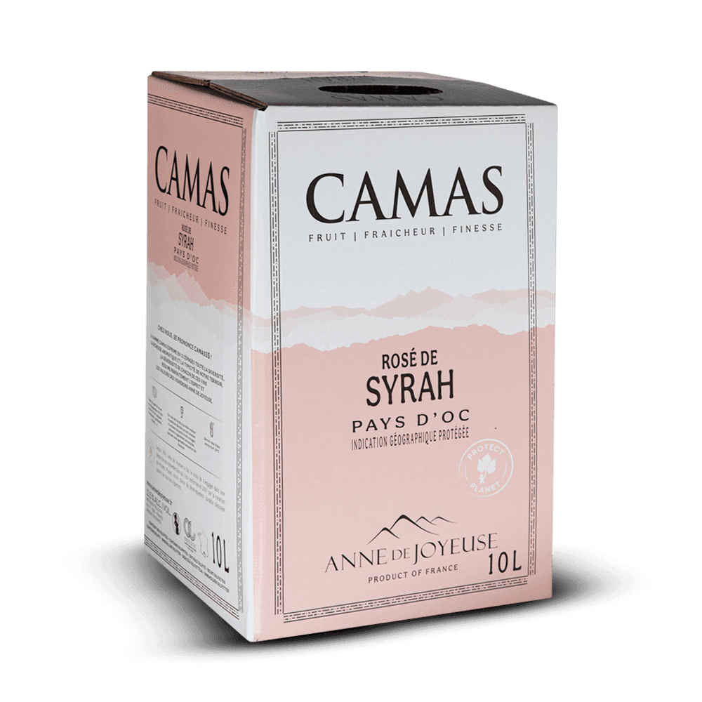 Bib 10 L - IGP Pays D'Oc Rosé Camas Syrah
