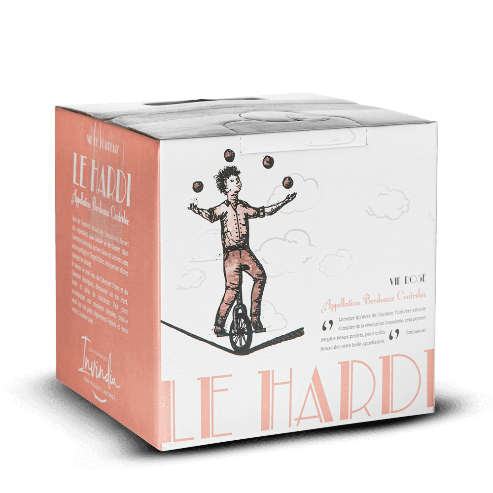 BIB 3L AOP Bordeaux Rosé Le Hardi Château Haut Meyreau