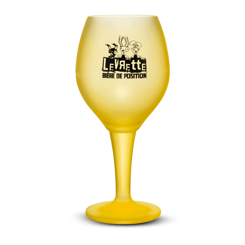 Verre Ballon Levrette Jaune 50 cl
