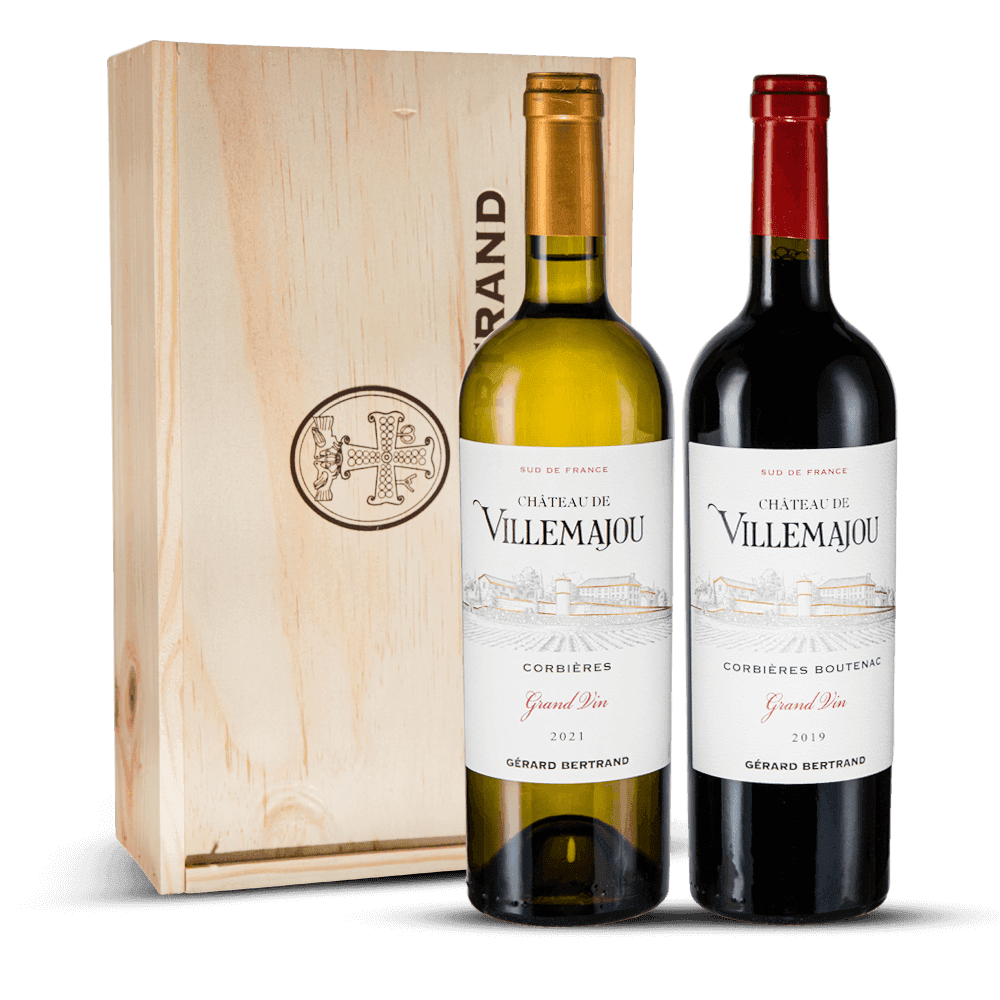 Coffret Villemajou Rouge et Blanc 2 Bouteilles - Gérard Bertrand