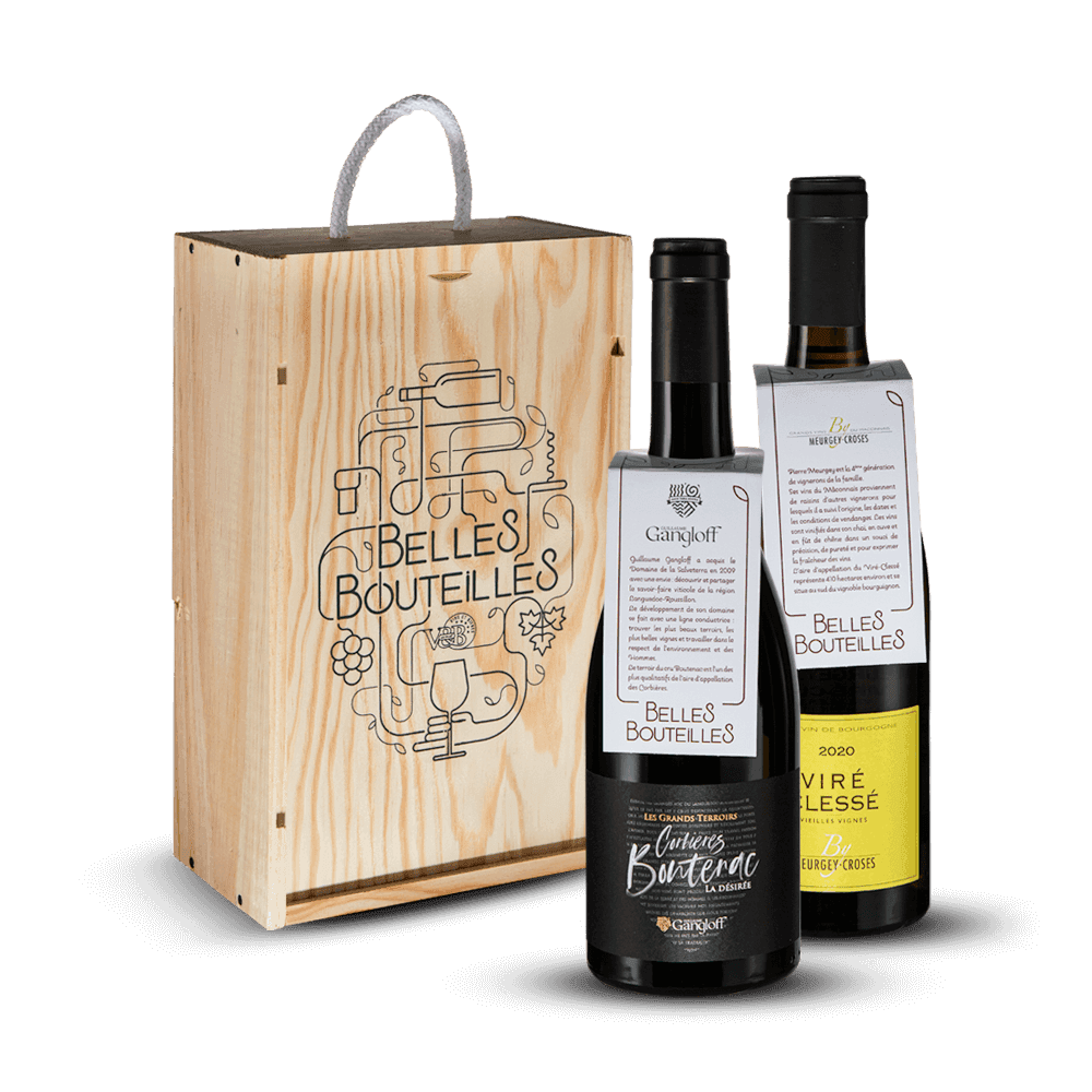 Coffret Bois Amateur de Belles Bouteilles