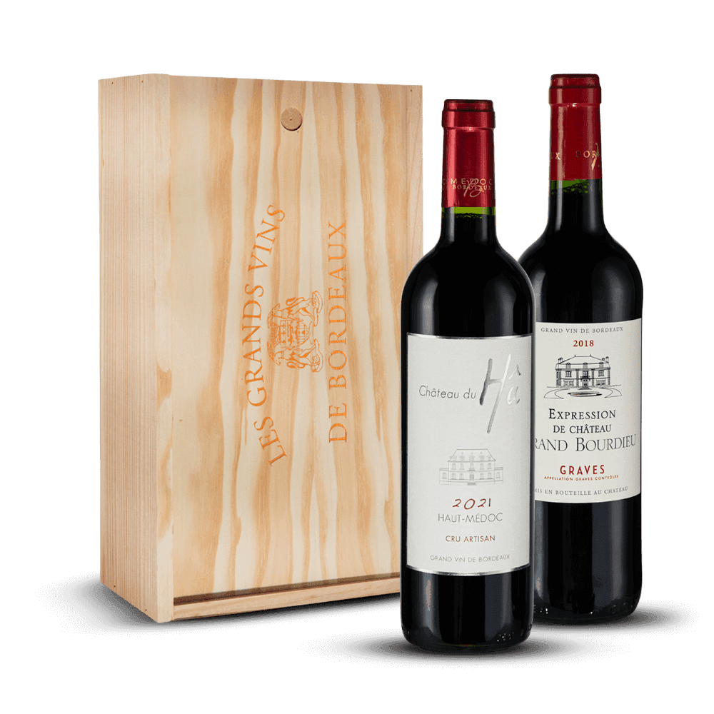 Coffret Bois Vins de Bordeaux