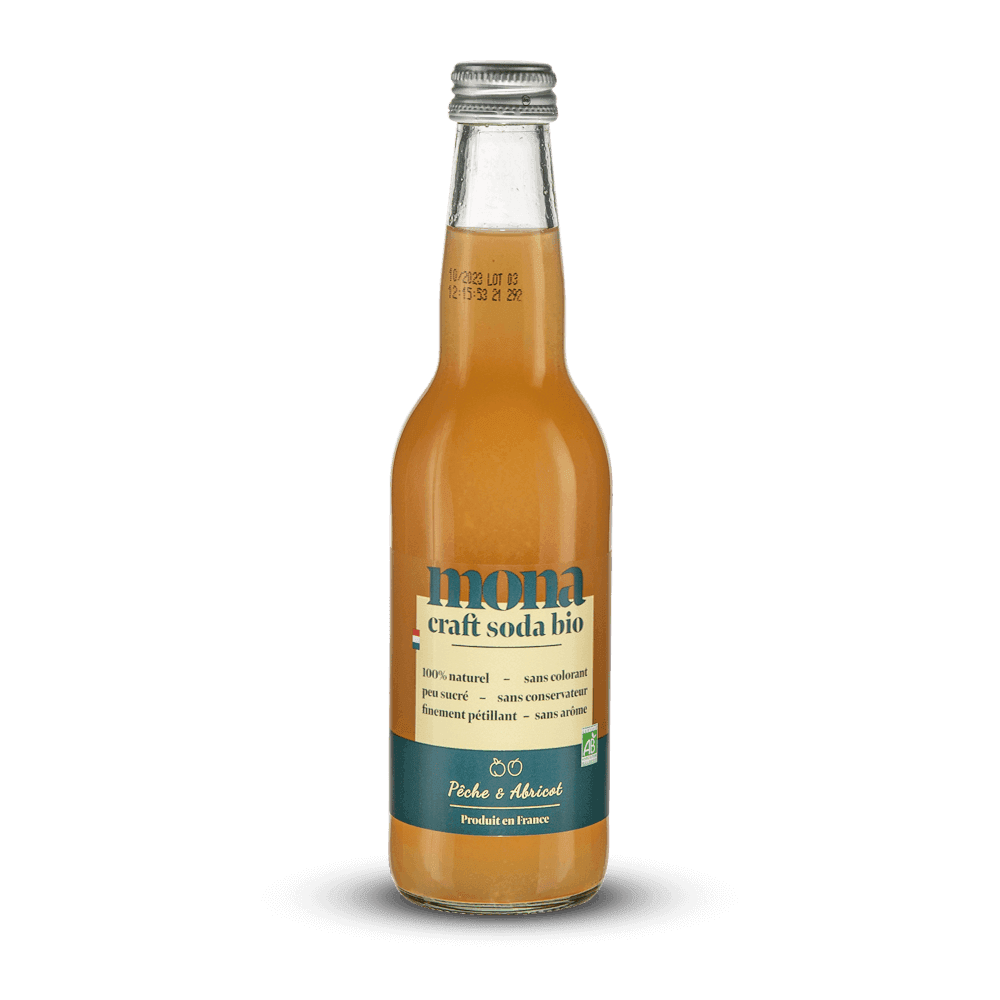 Mona Limonade Pêche/Abricot 33 cl