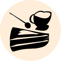 Dessert au café