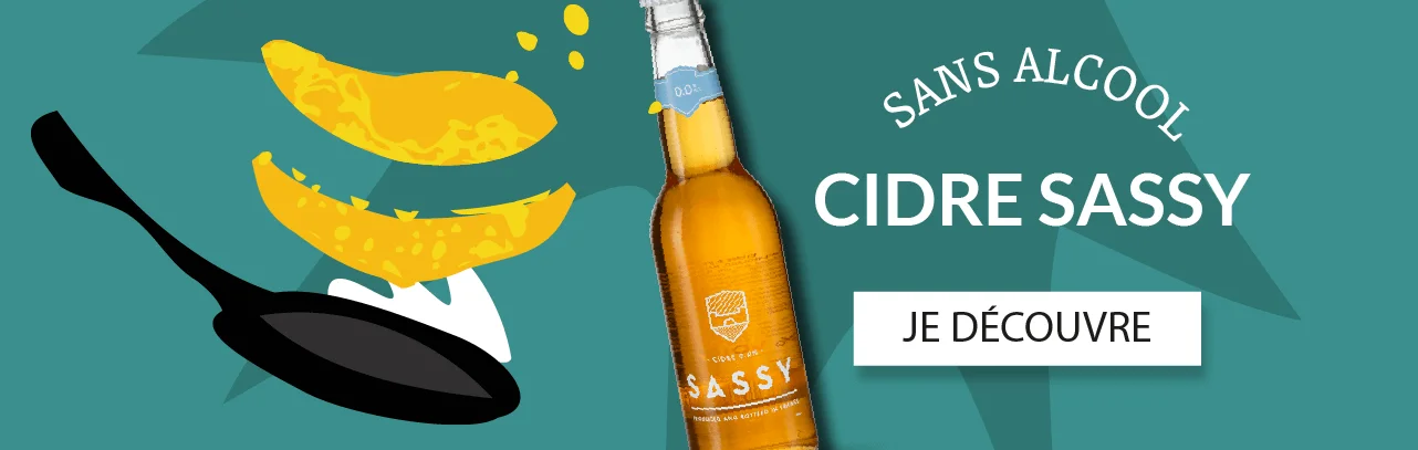 Menu sans alcool - Sassy Cidre