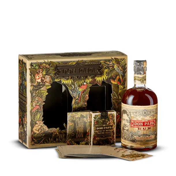 Coffret Don Papa + un jeu de carte 40%