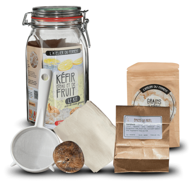 Kit de fabrication de Kéfir de Fruit - Edition Hiver