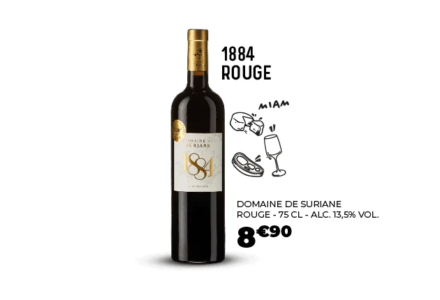 Vin rouge 1884